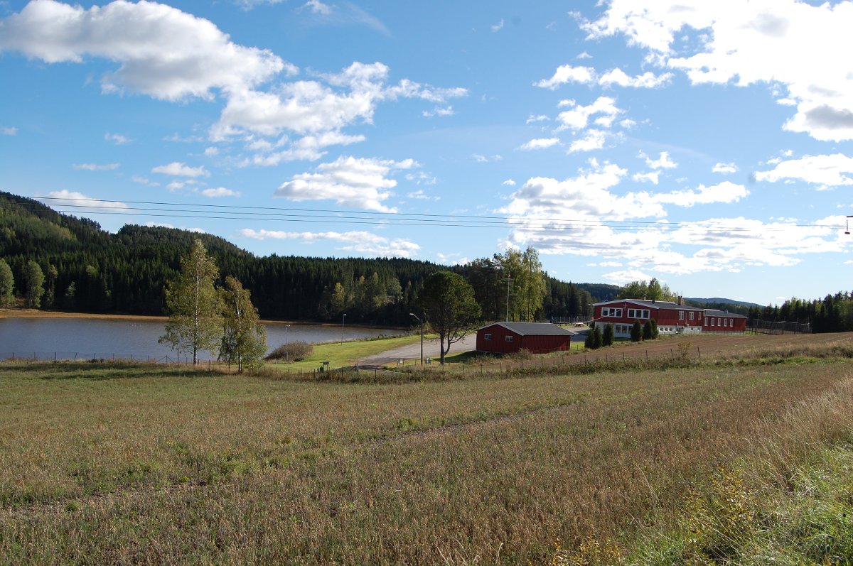 fossheim på avstand